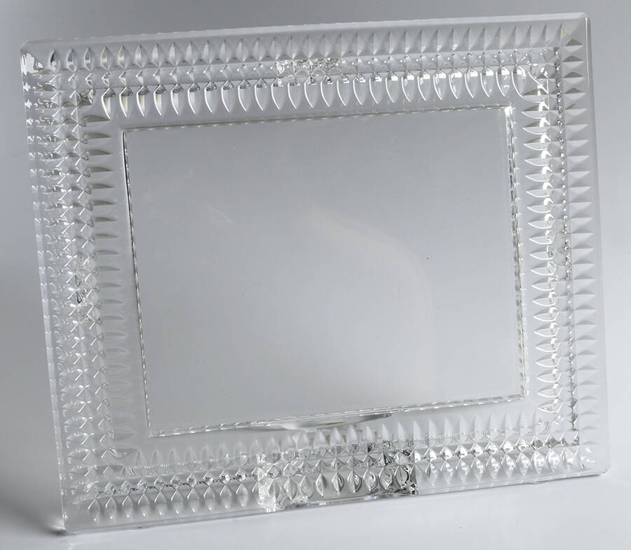 Lismore Diamond Frame-Holds 5" X 7" Photo by Waterford Crystal-1