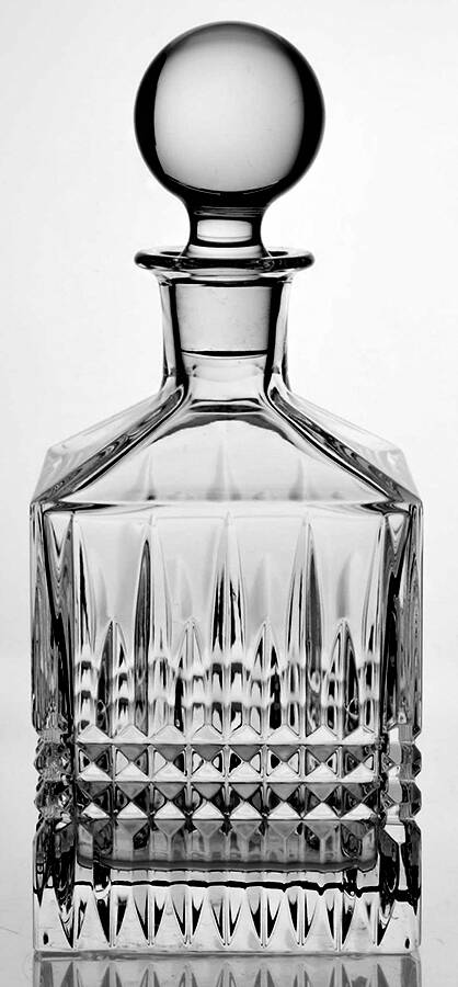 Lismore Diamond Square Decanter with Stopper by Waterford Crystal-1