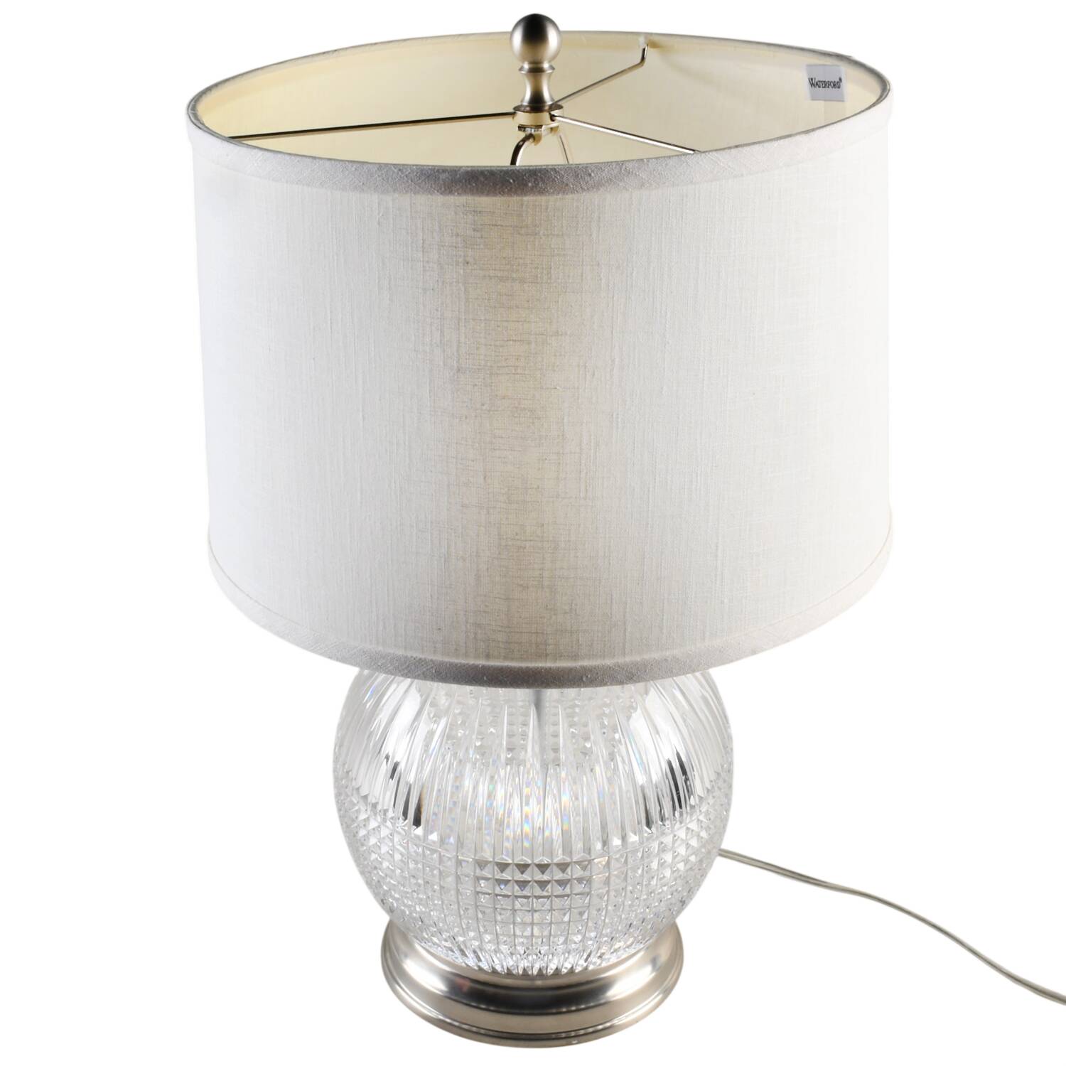 Lismore Diamond 21" Electric Lamp & Shade by Waterford Crystal-1
