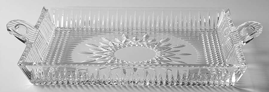 Lismore Diamond 13" Rectangular Tray by Waterford Crystal-1