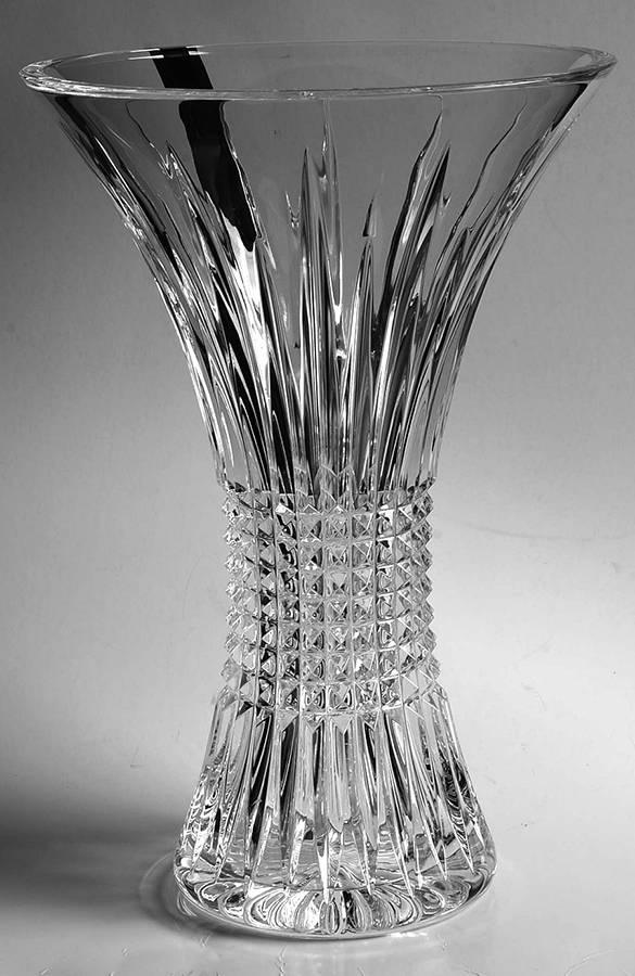 Lismore Diamond 12" Flared Vase by Waterford Crystal-1