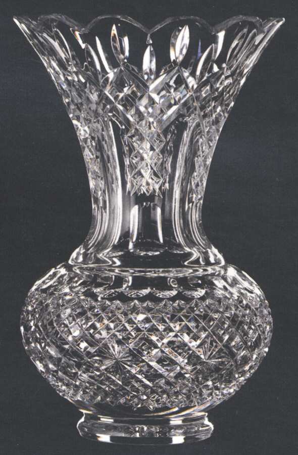 House of Waterford Lismore Collector 13" Lismore Bailey Vase by Waterford Crystal-1