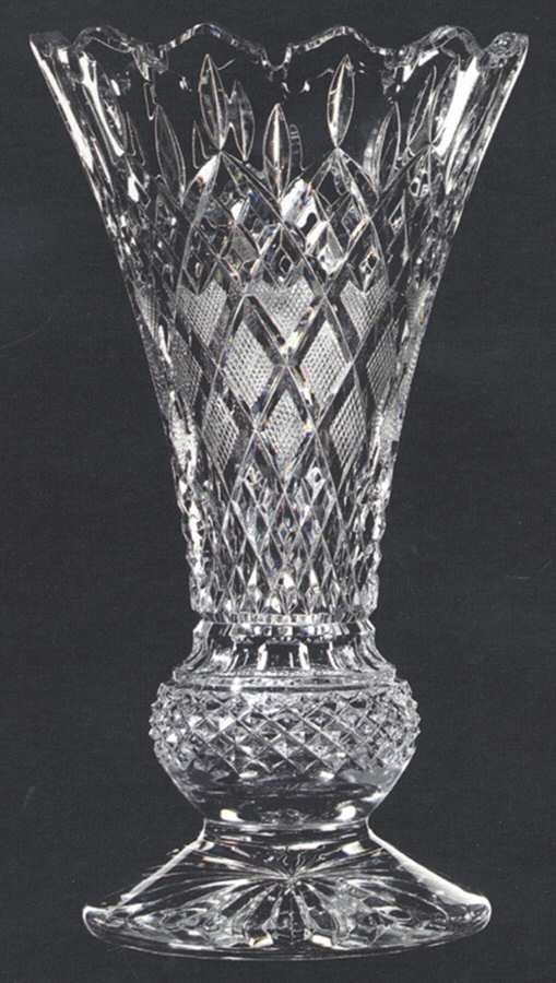 House of Waterford Lismore Collector 14" Lismore Tower Vase by Waterford Crystal-1
