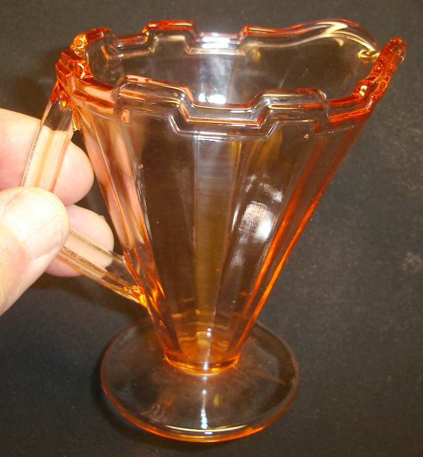 Modernistic Roselin (Pink) Creamer by Westmoreland-1