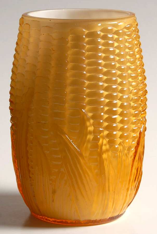 Maize Amber 8 Oz Flat Tumbler by L G Wright Glass-1