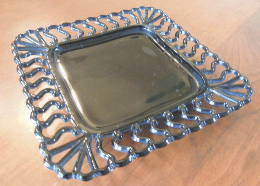 Square S Black Dinner Plate by Westmoreland-1
