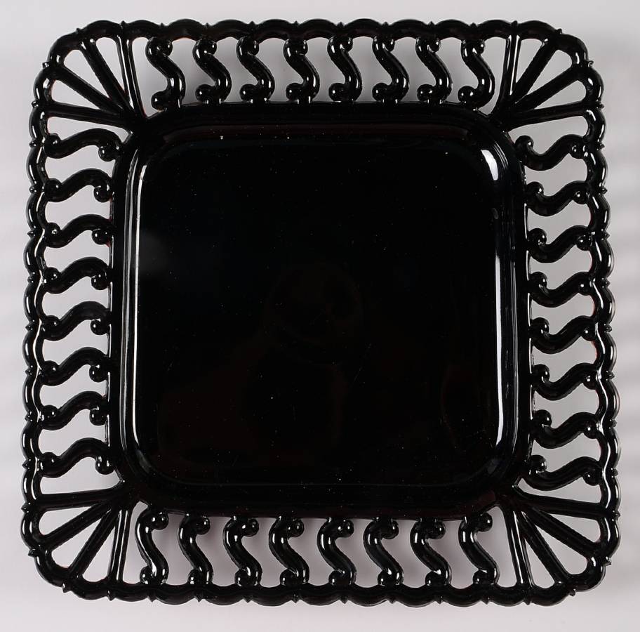 Square S Black Salad Plate by Westmoreland-1