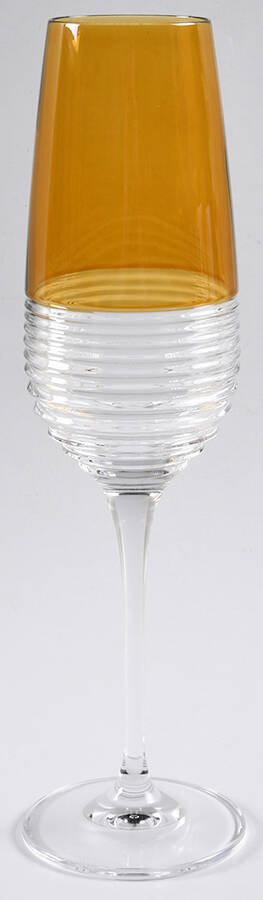Mixology Yellow Fluted Champagne by Waterford Crystal-1