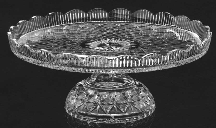 Designer Studio Footed Cake Plate by Waterford Crystal-1