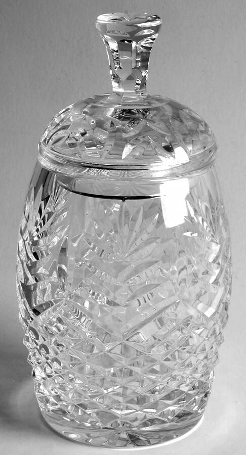Pineapple Hospitality Biscuit Barrel & Lid by Waterford Crystal-1