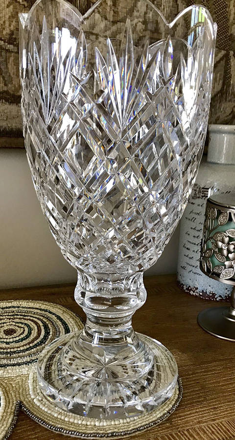 Master Cutter Collection 13" Footed Vase by Waterford Crystal-1