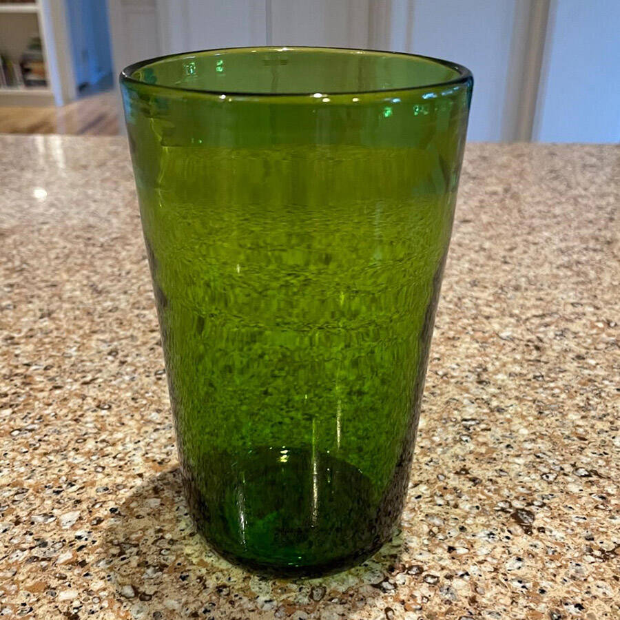Organic Glassware Green Highball Glass by Williams-Sonoma-1
