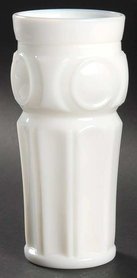 Bullseye Milk Glass 16 Oz Flat Tumbler by Wheaton-1