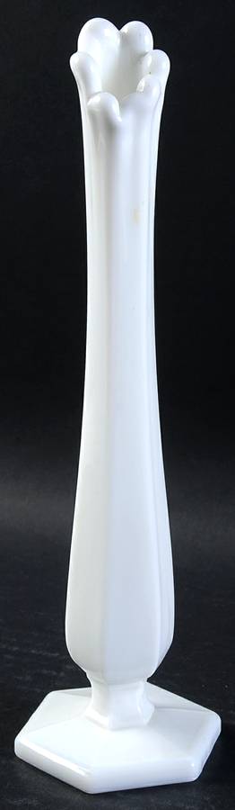 BV1 Milk Glass 7"-10" Small Swung Vase by Westmoreland-1