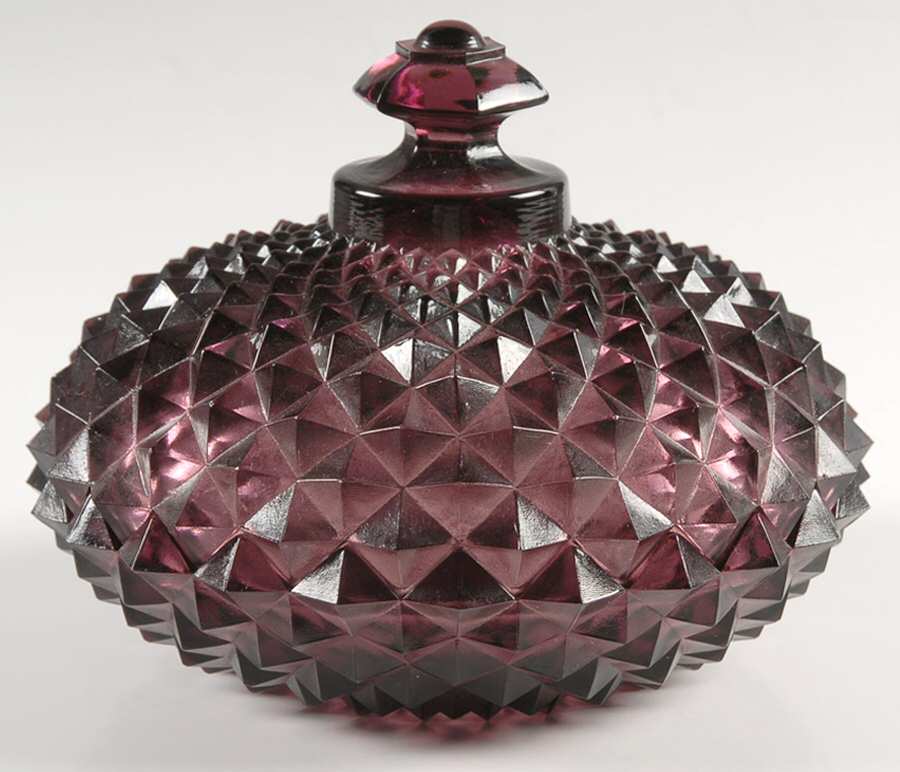 Sawtooth Lilac (Purple) Candy Dish & Lid by Westmoreland-1