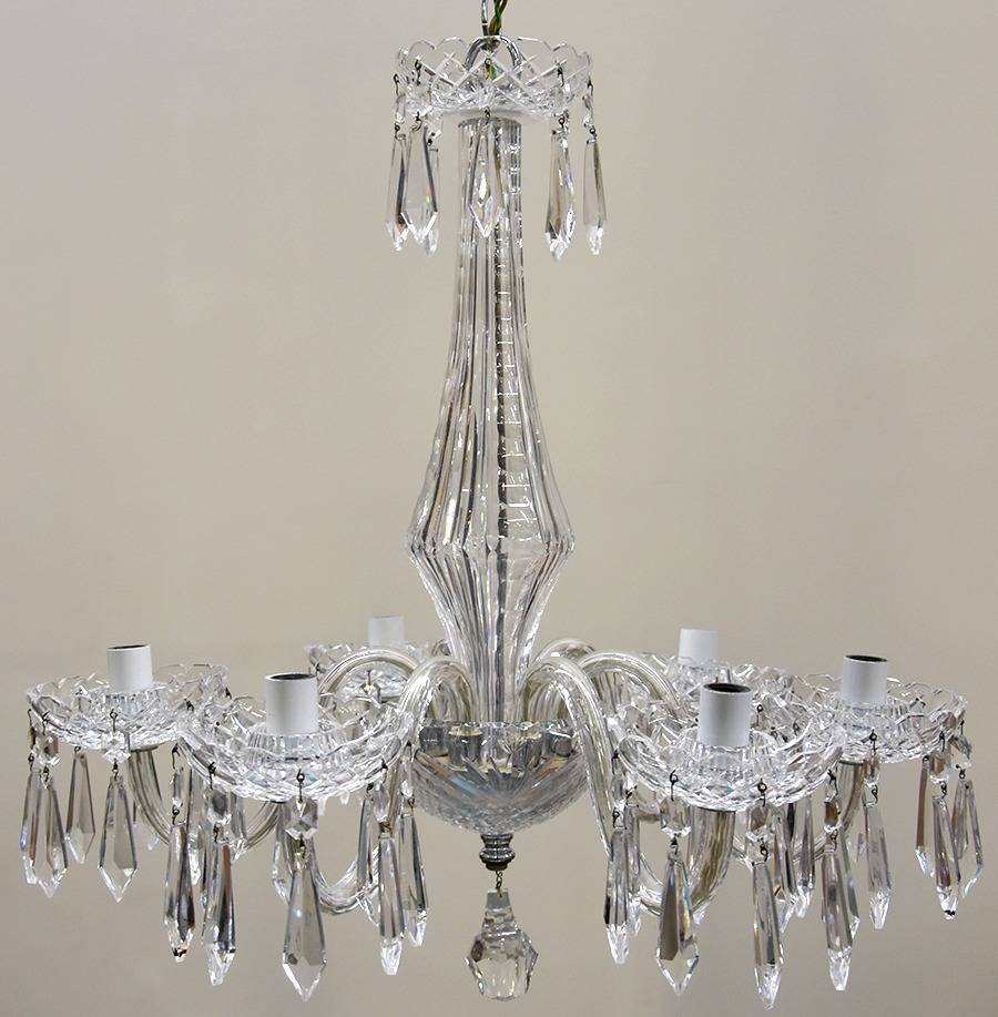 C6 6 Arm Chandelier by Waterford Crystal-1