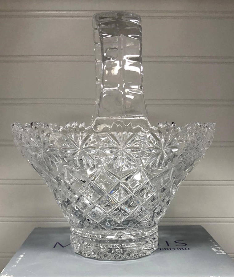 Giftware (Marquis Line) 7" Handled Basket by Waterford Crystal-1
