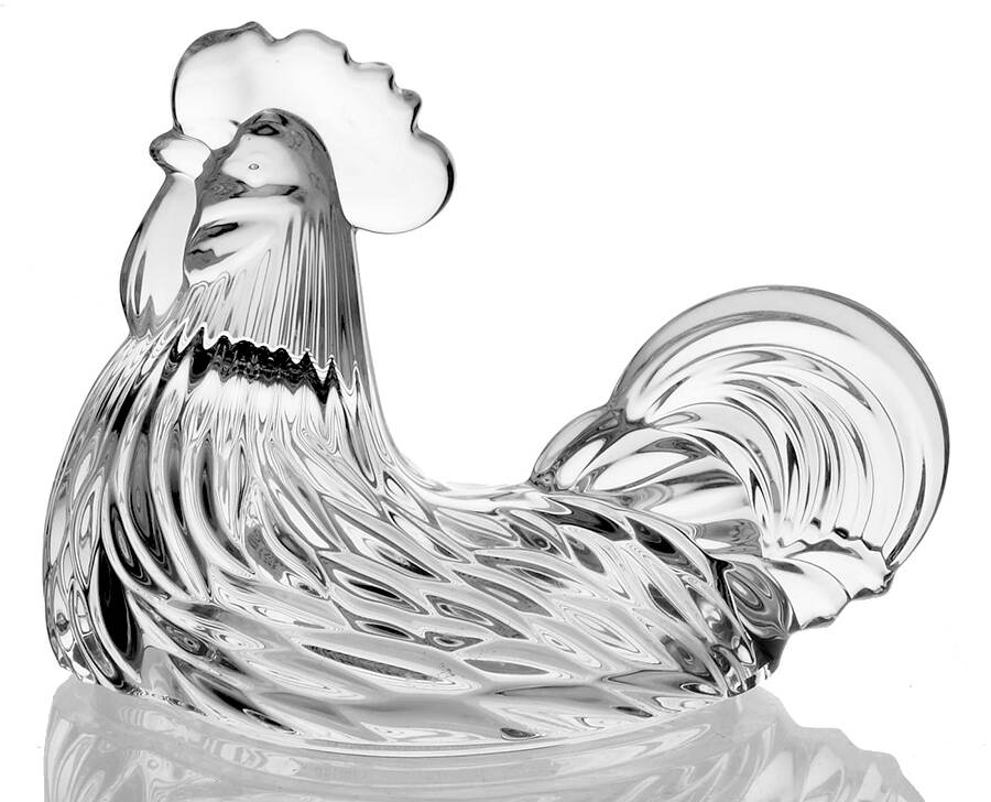 Giftware (Marquis Line) Lid for Standing Rooster Box by Waterford Crystal-1