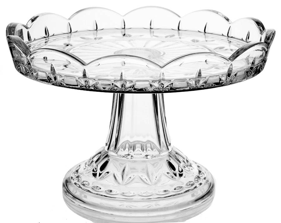 Giftware (Marquis Line) 8" Diameter Pedestal Cake Stand by Waterford Crystal-1