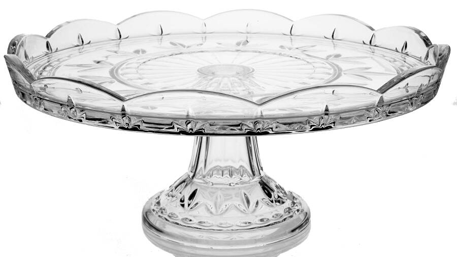 Giftware (Marquis Line) 12" Diameter Cake Stand/Pedestal by Waterford Crystal-1