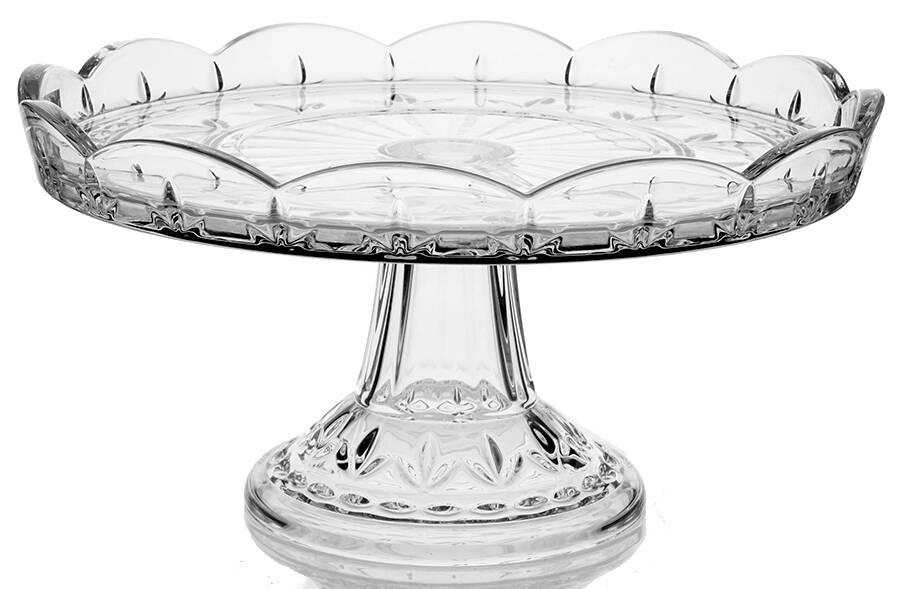 Giftware (Marquis Line) 10" Diameter Pedestal Cake Stand by Waterford Crystal-1
