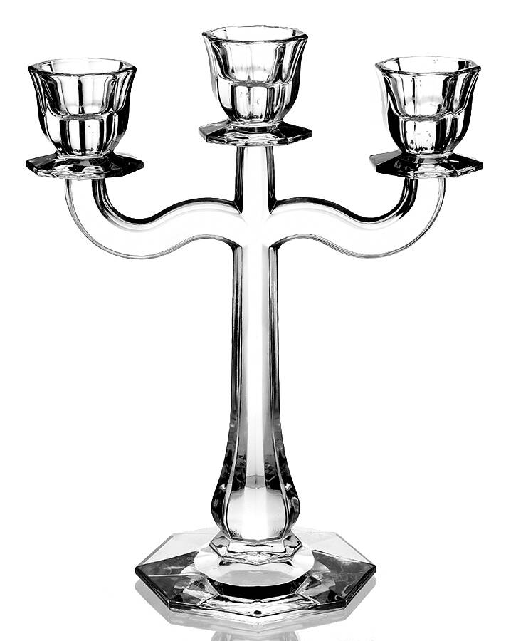 Giftware (Marquis Line) 3 Light Candlestick by Waterford Crystal-1