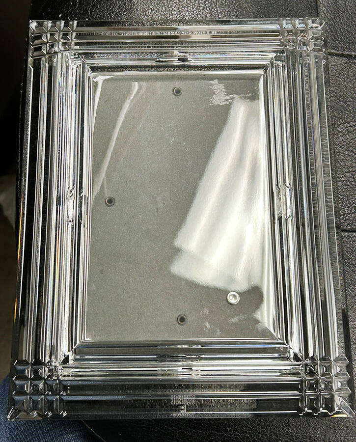 Giftware (Marquis Line) Frame-Holds 3 1/2" X 5" Photo by Waterford Crystal-1