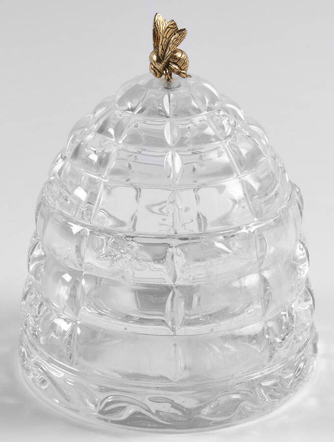 Giftware (Marquis Line) Honey Jar & Lid by Waterford Crystal-1