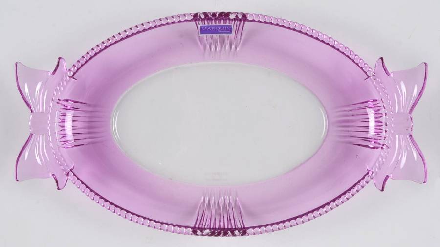 Giftware (Marquis Line) 11" Oval Platter by Waterford Crystal-1