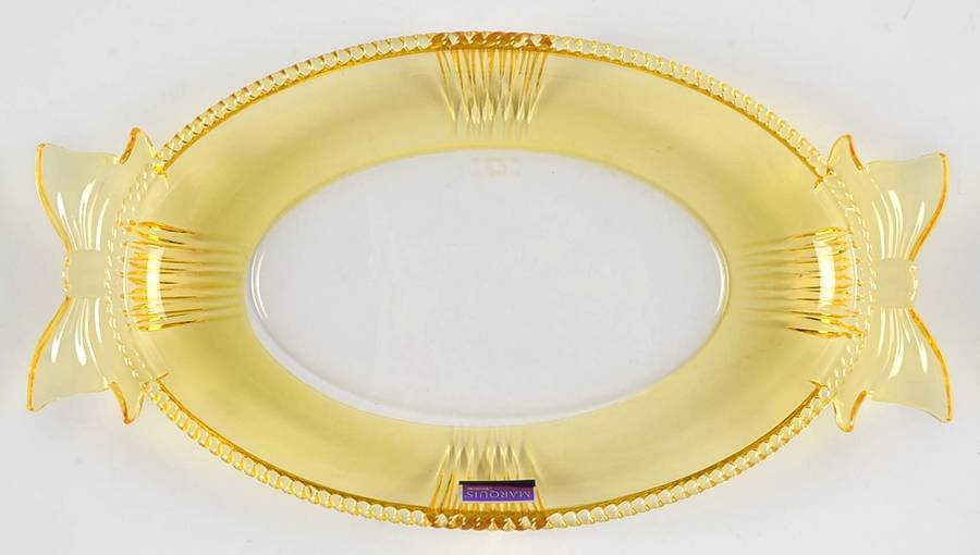 Giftware (Marquis Line) 11" Oval Platter by Waterford Crystal-1
