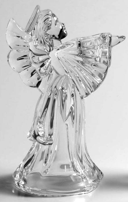 Giftware (Marquis Line) Candleholder-Angel-Clear by Waterford Crystal-1