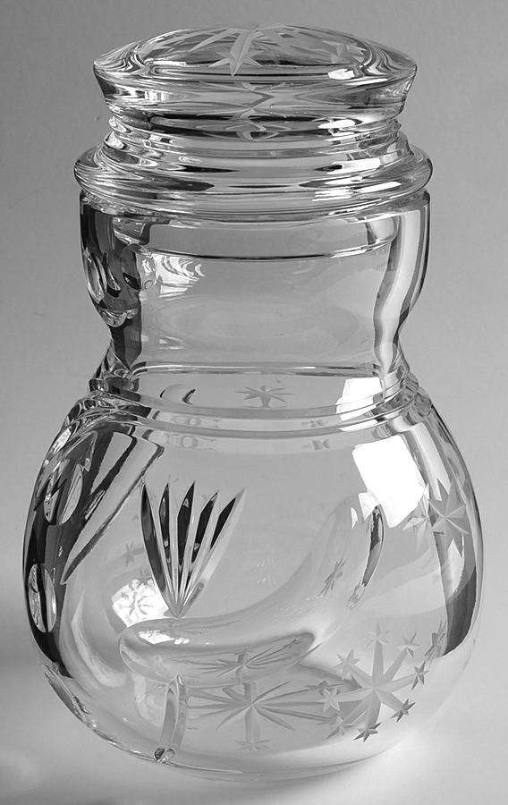 Giftware (Marquis Line) Biscuit Barrel & Lid by Waterford Crystal-1