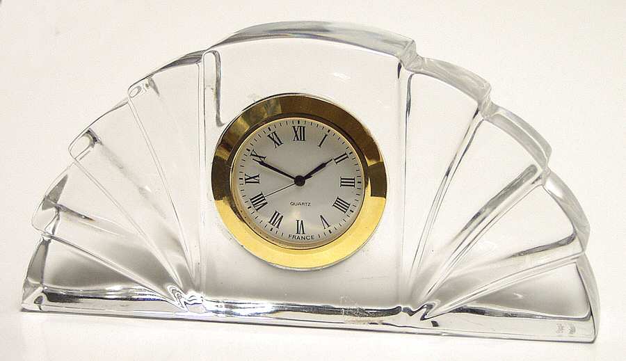 Giftware (Marquis Line) Fan Clock by Waterford Crystal-1