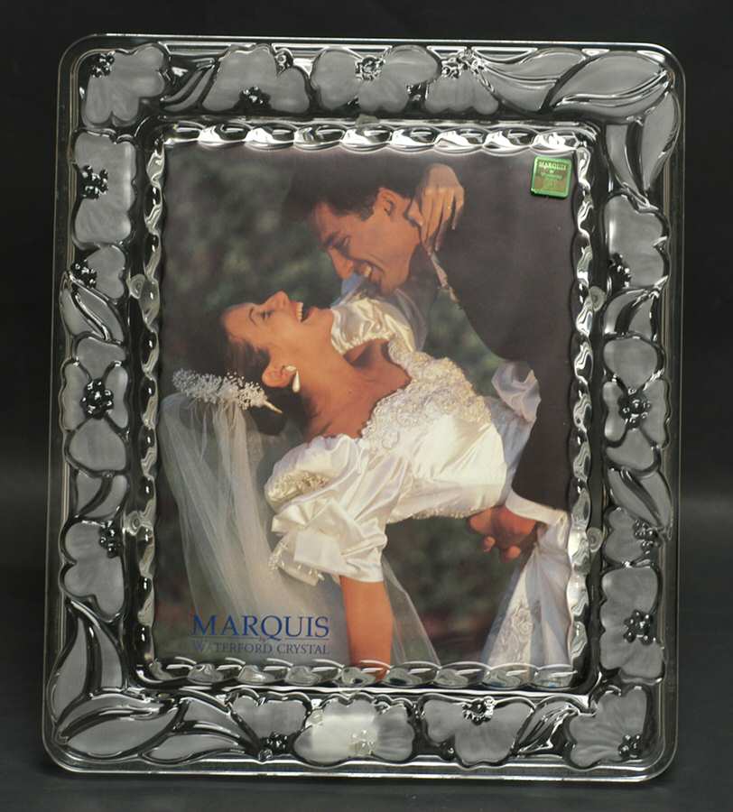 Giftware (Marquis Line) Frame-Holds 8" X 10" Photo by Waterford Crystal-1