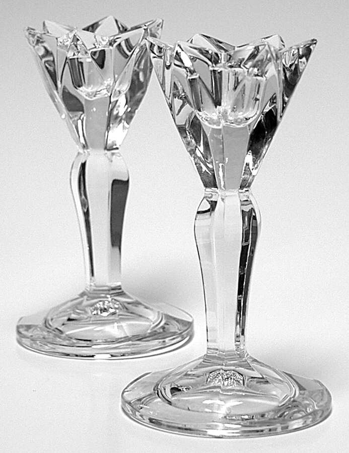 Giftware (Marquis Line) Flora Candlestick (Set Of 2) by Waterford Crystal-1