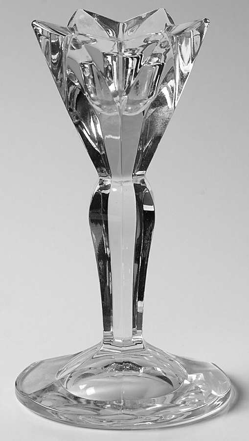 Giftware (Marquis Line) 6" Flora Candlestick by Waterford Crystal-1