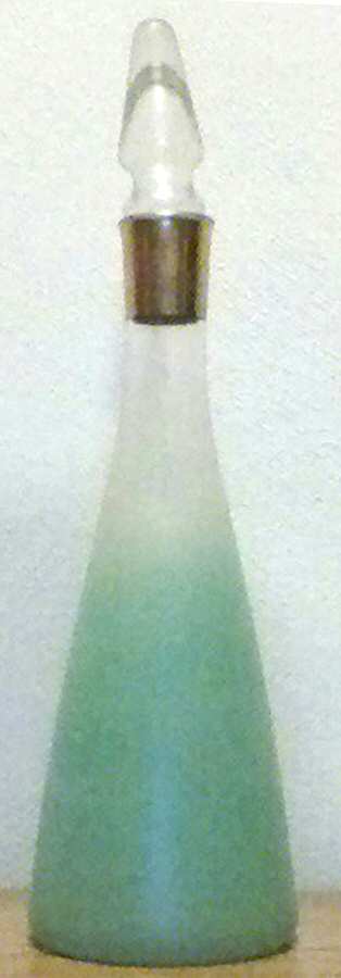 Gala Turquoise Decanter & Stopper by West Virginia Glass Specialty-1