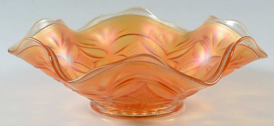 Pillow and Sunburst Marigold 8" Round Crimped Bowl by Westmoreland-1