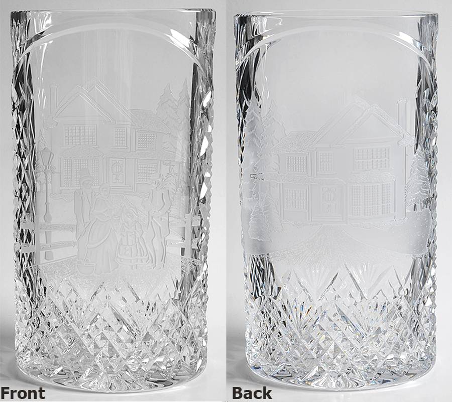 Prestige Christmas 12" Oval Vase by Waterford Crystal-1