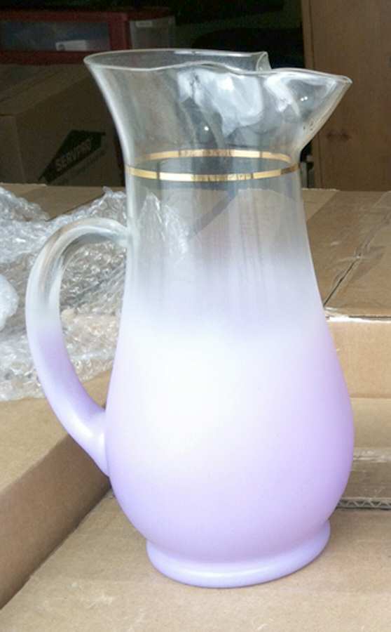 Blendo Orchid 80 Oz Pitcher by West Virginia Glass Specialty-1