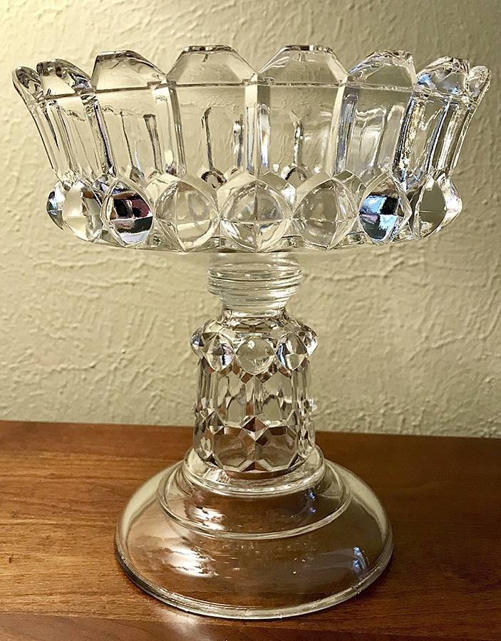 Prism with Ball and Button Compote No Lid by Westmoreland-1