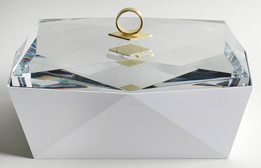 Glacia Rectangular Jewel Box with Lid by Waterford Crystal-1