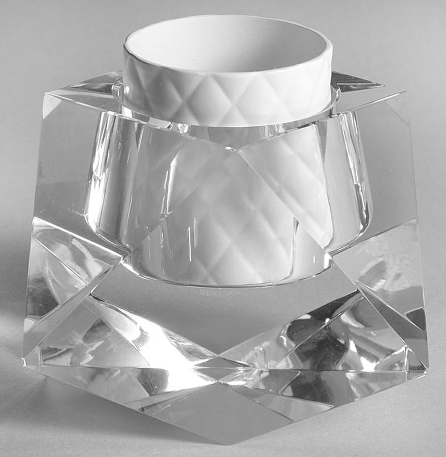 Glacia Votive Candleholder w/Metal Insert by Waterford Crystal-1