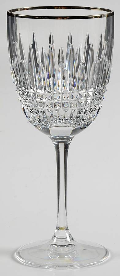 Lismore Diamond Platinum Wine Glass by Waterford Crystal-1