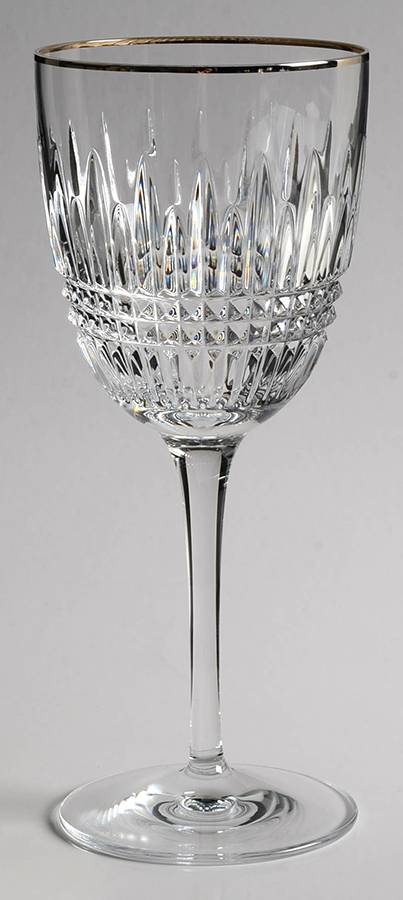 Lismore Diamond Platinum Water Goblet by Waterford Crystal-1