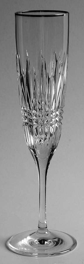Lismore Diamond Platinum Fluted Champagne by Waterford Crystal-1