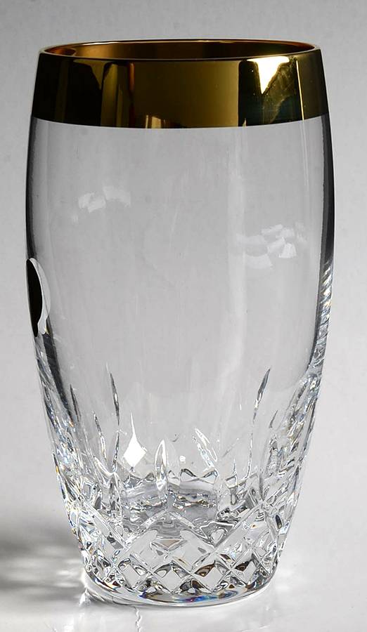 Lismore Essence Gold (Gold Band) Highball Glass by Waterford Crystal-1