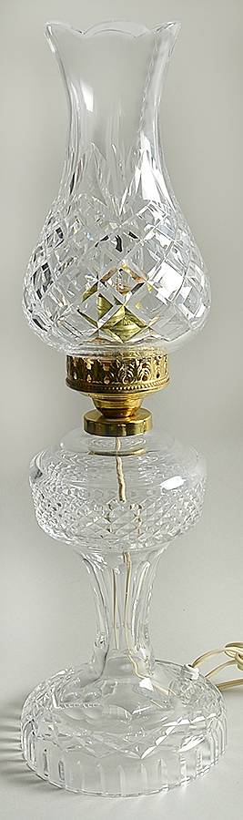 Inishturk (2 Piece) Electric Hurricane Lamp by Waterford Crystal-1
