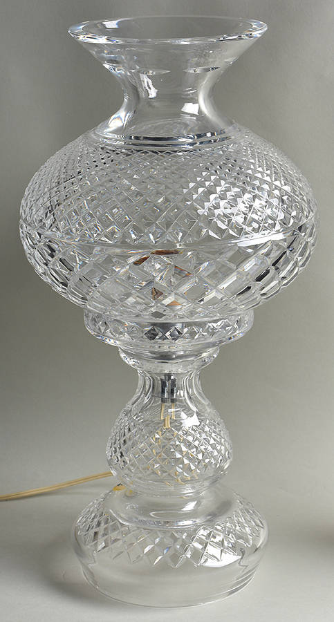 Inishmore (2 Piece) Electric Hurricane Lamp by Waterford Crystal-1
