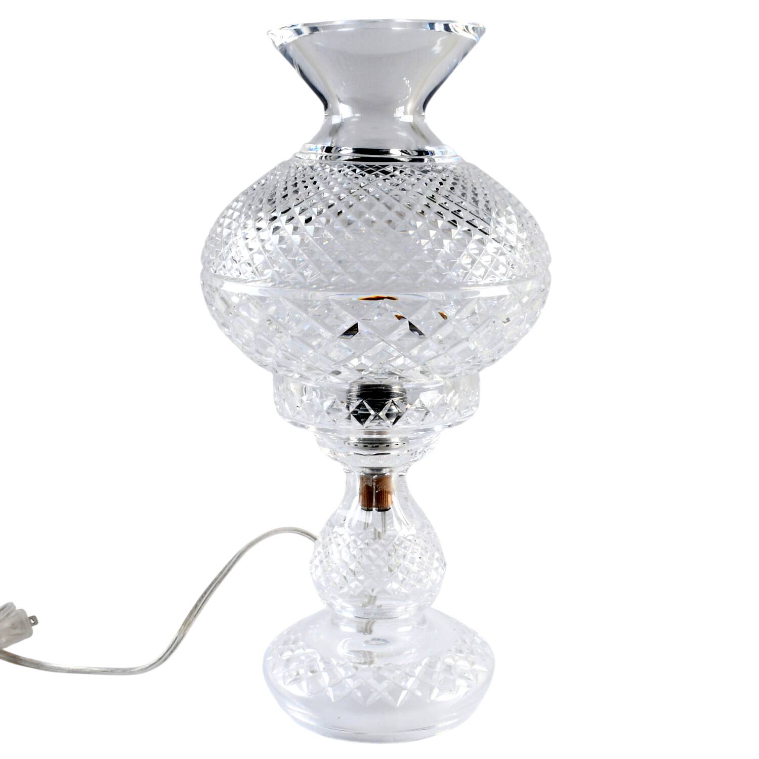 Inishmore (2 Piece) Electric Hurricane Lamp by Waterford Crystal-1
